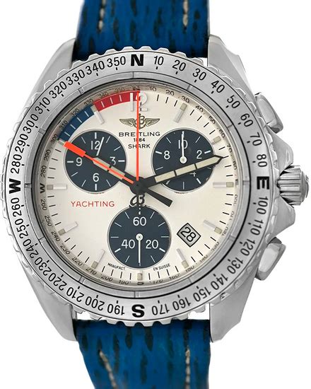 breitling tachymeter shark|1994 Breitling Shark Chronograph 41MM Quartz White Dial.